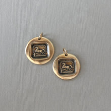 Load image into Gallery viewer, Horse Wax Seal Pendants In Antique Bronze
