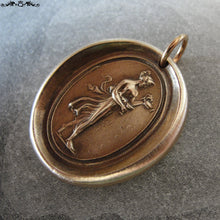Load image into Gallery viewer, Hebe wax seal charm - Goddess of Youth - antique wax seal jewelry after Antonio Canova - RQP Studio
