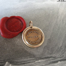 Load image into Gallery viewer, Love One Another Wax Seal Charm - antique wax seal charm jewelry French motto quote proverb pendant - RQP Studio
