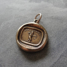 Load image into Gallery viewer, Wax Seal Charm Cupid Love - antique wax seal jewelry pendant Love Takes Aim - RQP Studio
