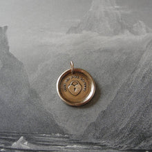 Load image into Gallery viewer, Wax Seal Charm Key To My Heart - antique French wax seal charm jewelry padlock -You Have The Key - RQP Studio
