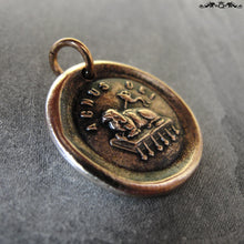 Load image into Gallery viewer, Agnus Dei Wax Seal Charm - Lamb of God antique wax seal jewelry - RQP Studio

