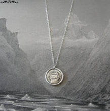 Load image into Gallery viewer, Go Where I Wish To Be - Wax Seal Necklace with message letter - antique wax seal charm jewelry - RQP Studio

