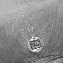 Load image into Gallery viewer, If I Lose You I Am Lost - Silver Wax Seal Necklace - Italian Love Quote - RQP Studio
