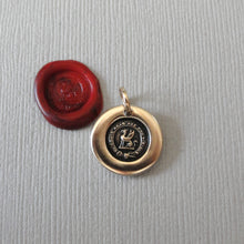 Load image into Gallery viewer, Give It Your All - Griffin Wax Seal Charm - Antique Bronze Strength Symbol Wax Seal Jewelry Go For It
