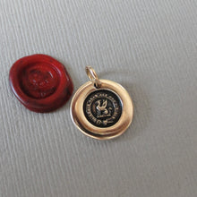 Load image into Gallery viewer, Give It Your All - Griffin Wax Seal Charm - Antique Bronze Strength Symbol Wax Seal Jewelry Go For It
