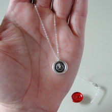 Load image into Gallery viewer, Neither Spare Nor Dispose - Silver Wax Seal Necklace With Hand Oath
