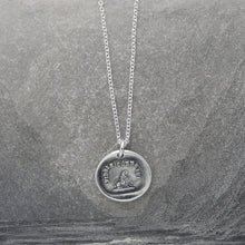 Load image into Gallery viewer, Lovable and Faithful - Silver Wax Seal Necklace with Poodle Dog - RQP Studio
