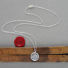 Load image into Gallery viewer, Such Is Life Wax Seal Necklace - Silver Ship Wax Seal Jewelry Three Masted Rigger
