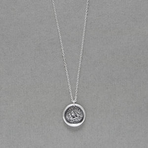 Such Is Life Wax Seal Necklace - Silver Ship Wax Seal Jewelry Three Masted Rigger