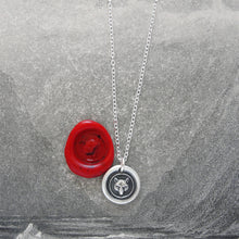 Load image into Gallery viewer, Silver Fox Mask Wax Seal Necklace - Wisdom Wit
