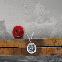 Load image into Gallery viewer, Mark Of Distinction - Griffin Passant Wax Seal Necklace - Strength Courage Boldness - RQP Studio

