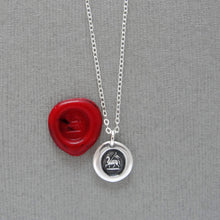 Load image into Gallery viewer, Miniature Lamb of God - Silver Agnus Dei Wax Seal Necklace
