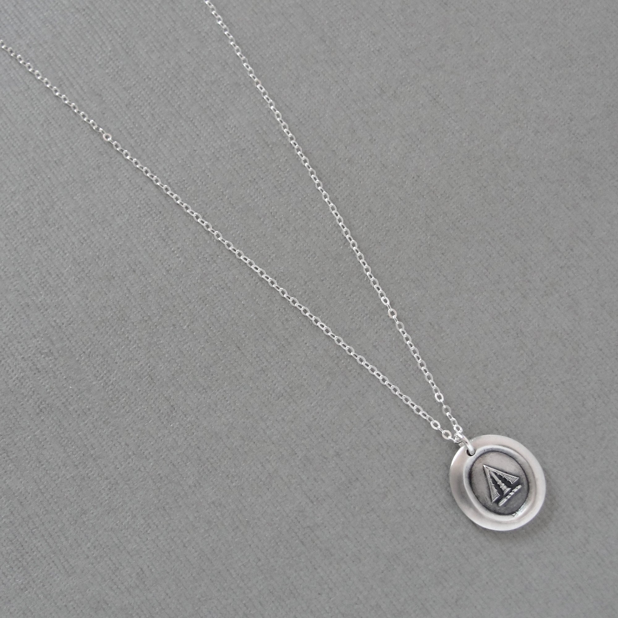 Pheon Broad Arrow - Silver Wax Seal Necklace - Wit and Strength Symbol ...