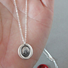 Load image into Gallery viewer, Pheon Broad Arrow - Silver Wax Seal Necklace - Wit and Strength Symbol

