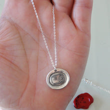 Load image into Gallery viewer, All For Your Happiness - Silver Wax Seal Necklace Sun Moon Stars - RQP Studio
