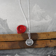 Load image into Gallery viewer, Snail Wax Seal Necklace In Silver - Always At Home - RQP Studio
