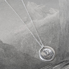 Load image into Gallery viewer, Blessed Are The Humble - Silver Squirrel Wax Seal Necklace - Exalted - RQP Studio
