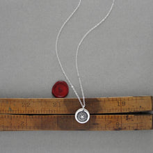 Load image into Gallery viewer, Star Wax Seal Necklace - Truth And Honor Antique Silver Jewelry North Star
