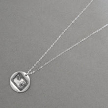 Load image into Gallery viewer, All For Your Happiness - Wax Seal Necklace Sun Moon Stars - Silver Jewelry
