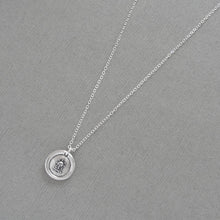 Load image into Gallery viewer, Sun Wax Seal Necklace - Antique Silver Sunshine Wax Seal Jewelry - Glory Splendor
