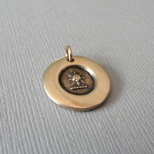 Load image into Gallery viewer, Sun Wax Seal Charm - Antique Bronze Jewelry Pendant Glory And Splendor
