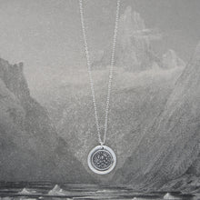 Load image into Gallery viewer, Thy Sweetness Is My Life - Silver Rose Wax Seal Necklace 
