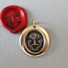 Load image into Gallery viewer, Why Wish For What You Have - Tree of Life Antique Bronze Wax Seal Pendant Jewelry Pelican Piety
