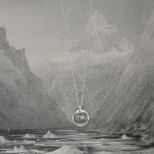 Load image into Gallery viewer, Silver Wax Seal Necklace - I Defy - Zeus Thunderbolt - RQP Studio
